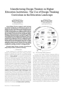 Manufacturing Design Thinkers in Higher Education Institutions: The Use ...