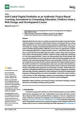 Self-Coded Digital Portfolios as an Authentic Project-Based Learning ...