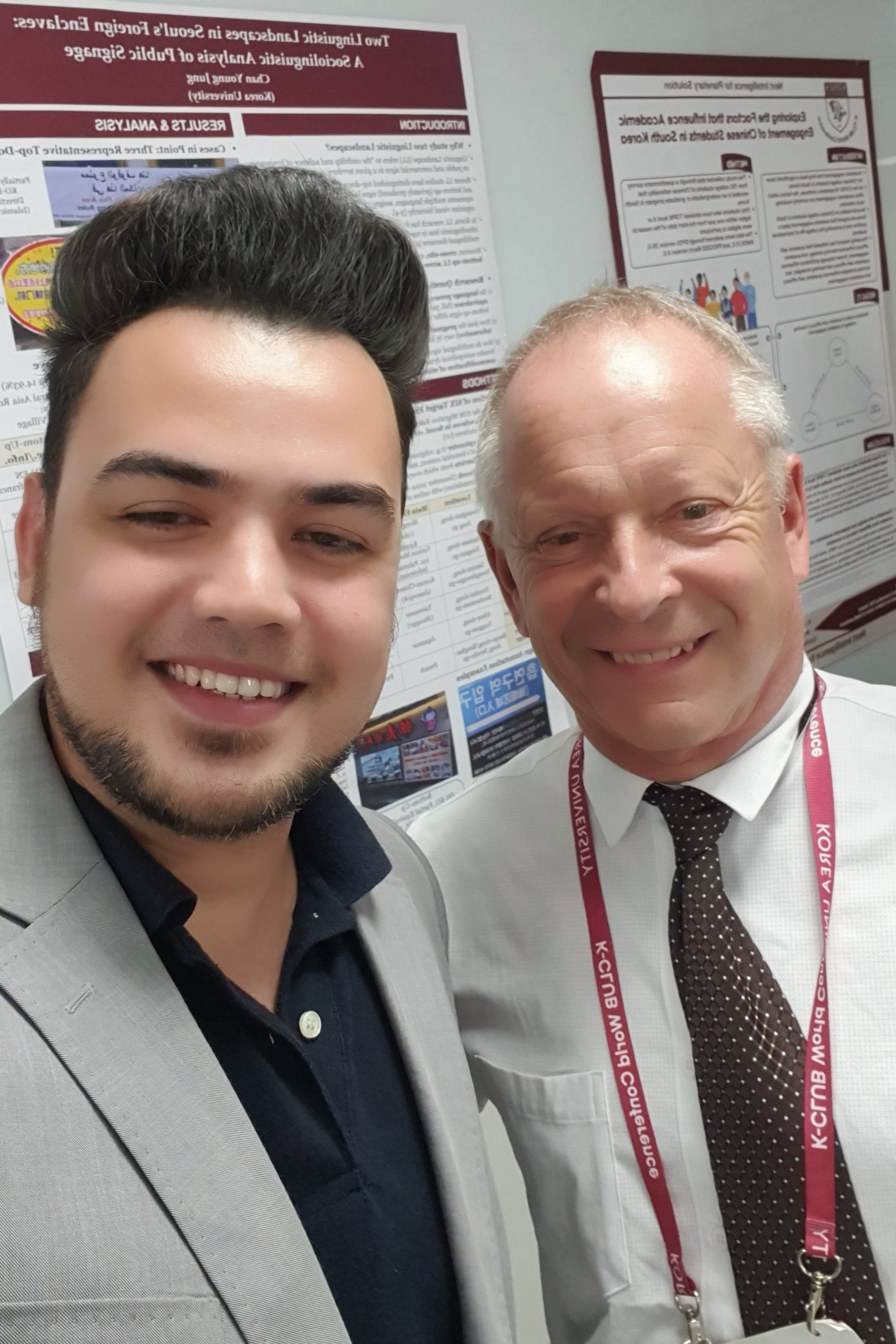 With Prof. Allan Wigfield at the K-Club World Conference 2025, Korea University, South Korea