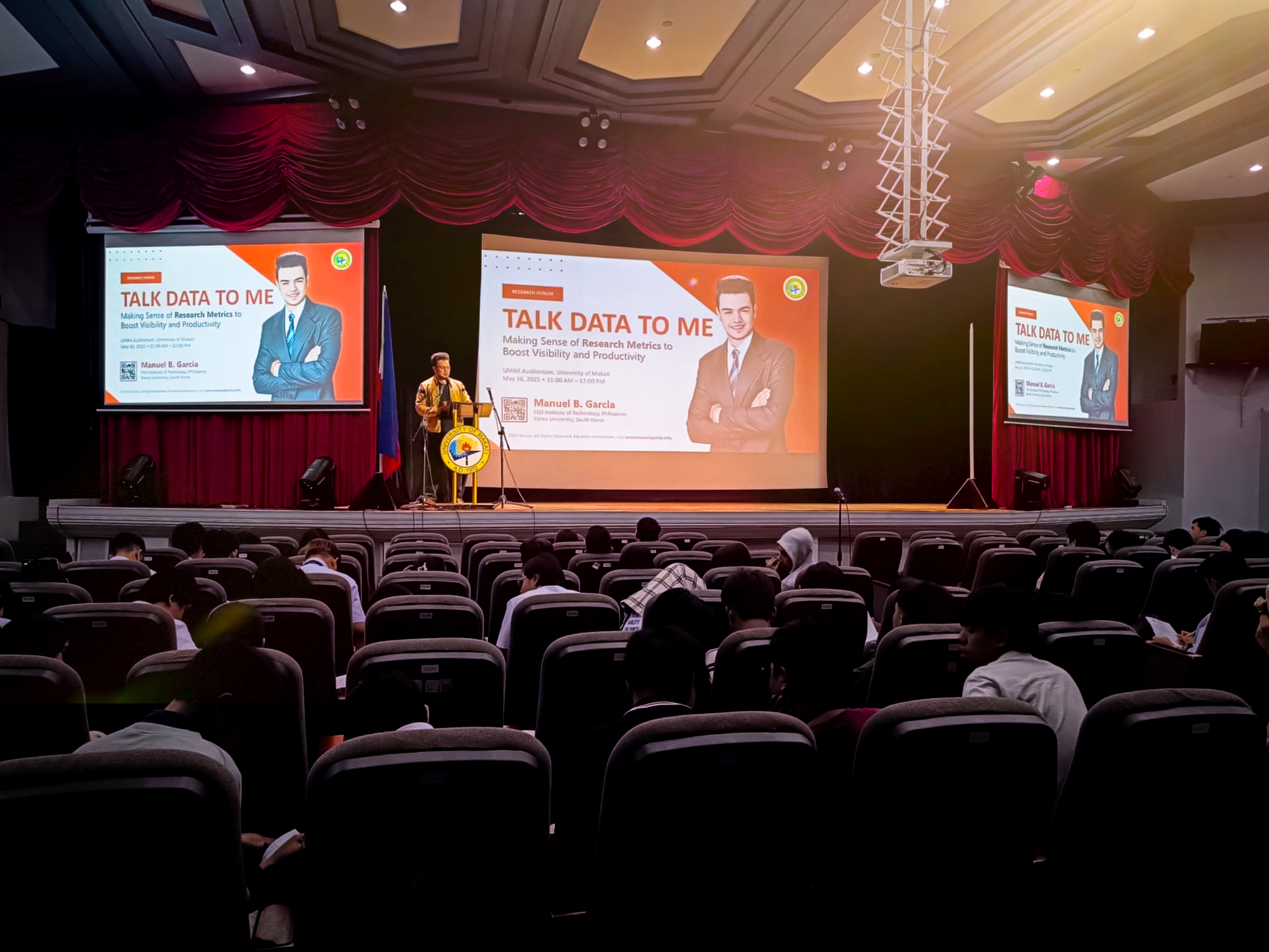 Captured during my presentation at the University of Makati, where I discussed strategic approaches to making research matter in a data-driven academic world