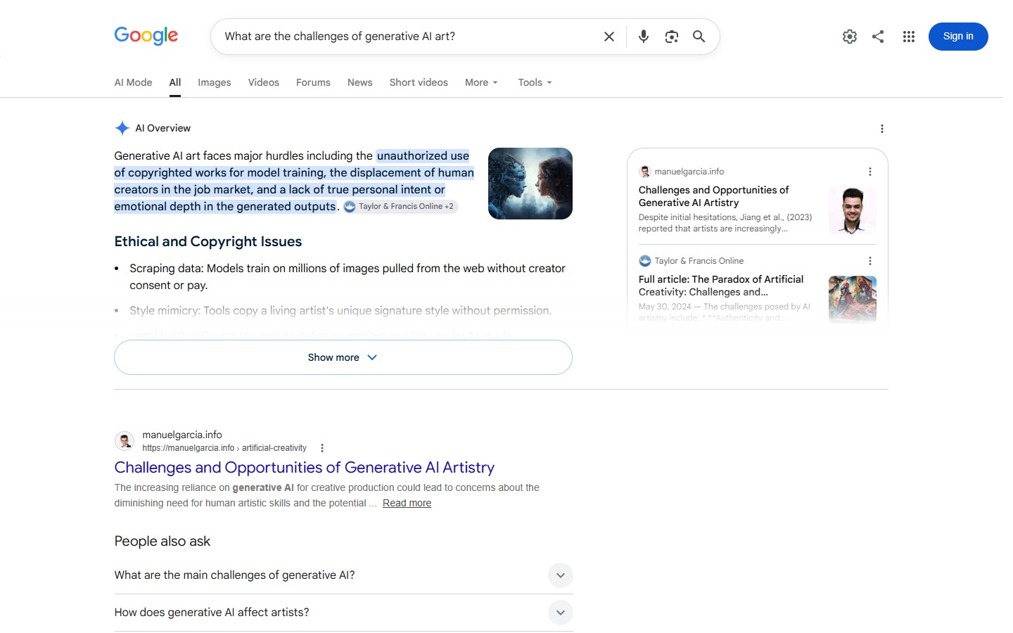 Searching for a research question rather than an article title illustrates the point of discoverability: researchers often begin with a problem, not with a paper they already know exists.